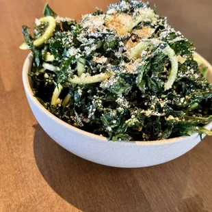 Kale salad side. Yum