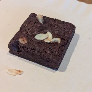 Masterpiece is the Gluten free chocolate brownie