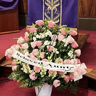 Rose arrangement for my Aunty