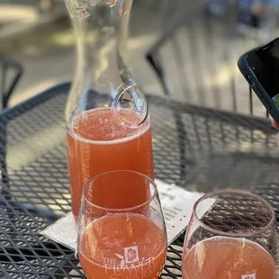 Blood orange mimosa carafe