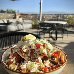 Mediterranean nachos.