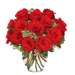 Treat them to the royal treatment with our Classic Rose Royale! More than your average dozen, this arrangement has 18 stunning red roses!