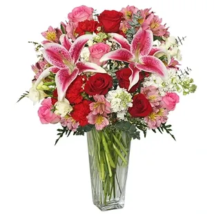 Express true love and heartfelt emotions with our Eternally Yours Valentine&apos;s Day Bouquet. Order Valentine flowers online - anytime!!