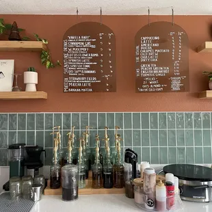 Additional Menu behind the Counter