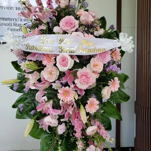 Lovely floral spray filled with large blossoms