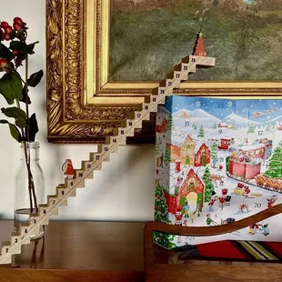 I just scooped up the last Santa's "incline" advent calendar. kismet! since we finally did the incline for the first time this year!