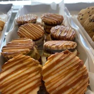 a variety of pastries