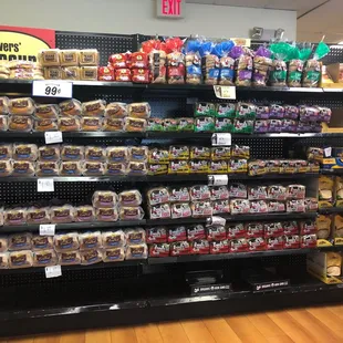 helves of food