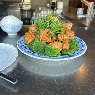 Chicken and broccoli