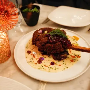 Pistachio Crusted Veal Chop