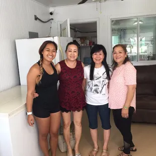 a group of women in a living room