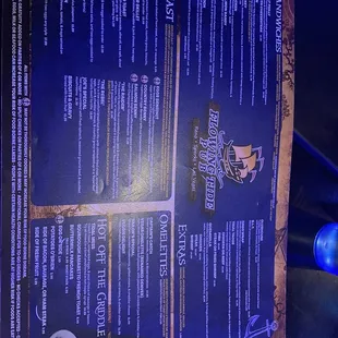 Regular menu
