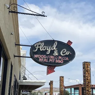 a sign for floyd and co