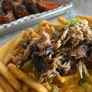 Loaded fries and Floyd&apos;s wings