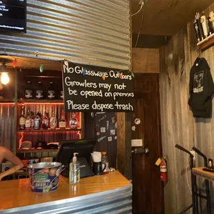 a man at the bar