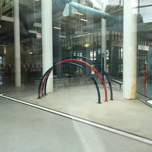 View of the lap pool from the lobby