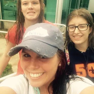 After swim time at the Y! They have the best slide and therapy pool!