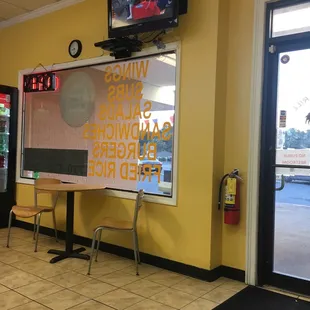 a view of the inside of a restaurant