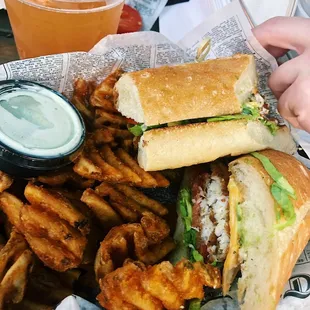 Walleye sandwich