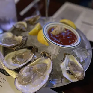 Oysters on the half shell