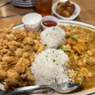 Half &amp; Half Crawfish Etouffe