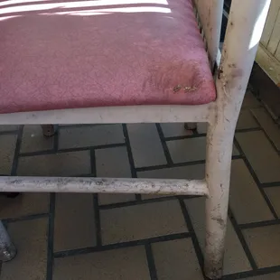 Chair in dinning room...has it ever been cleaned?