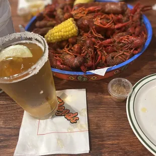 Crawfish and cold beer!!