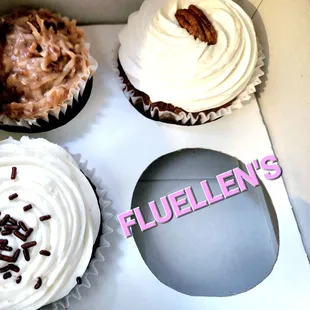 a variety of cupcakes