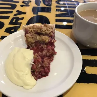 Berry pie and coffee!