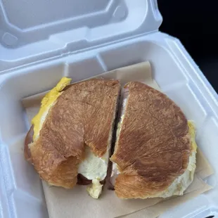 Ham and Egg croissant