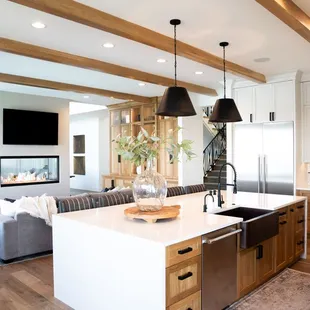 Beautiful new construction home in Omaha, NE. Dream kitchen. Interior Design by Fluff Interior Design