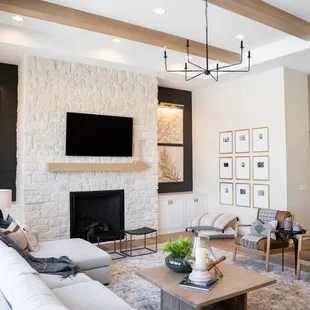 Updated organic, contemporary vibe. Elkhorn, NE, Omaha, NE Interior Designer.