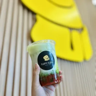 Strawberry matcha