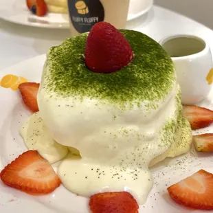 Matcha Tiramisu Soufflé Pancake