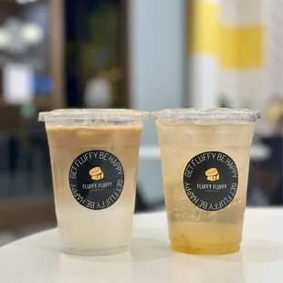 Fuwa Fuwa Latte and Yuzu Refresher (with real yuzu)
