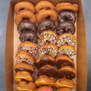 Best all handmade donuts in Kansas city bar nun. One box of two for my associates.