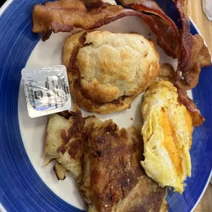 The #3 with the smallest biscuit I've ever seen.