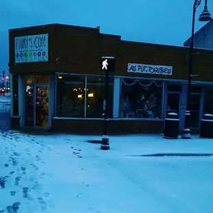 Winter at Flury's Cafe