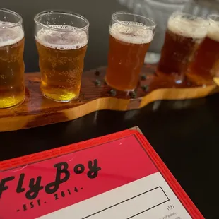 Flight of beer... all amazing!