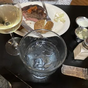 Wines &amp; water.