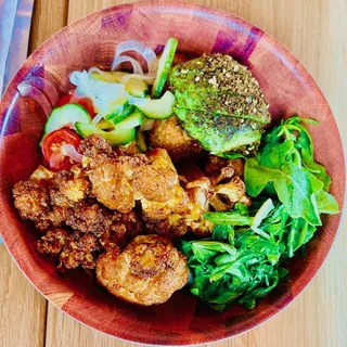 Roasted Buffalo Cauliflower Bowl