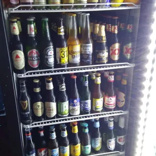 a fridge full of beer