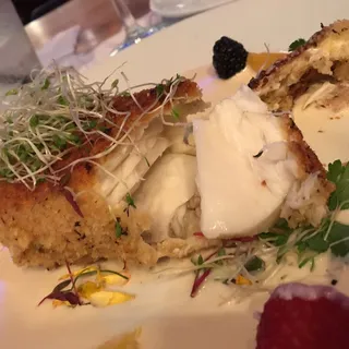 Macadamia Encrusted Halibut