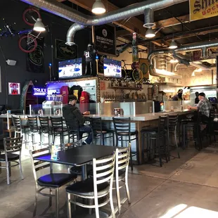 the interior of the restaurant