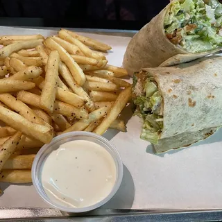 Crispy Chicken Caesar Wrap