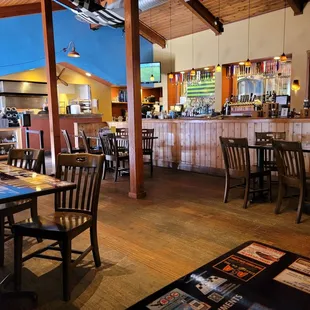 Inside of Flyers Restaurant in the Covid-19 era.