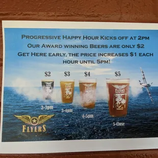 Progressive Happy Hour.