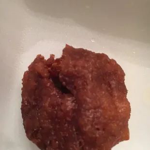 Yeah. Overcooked and brakes teeth. Umm that is not as terrible as it tasted