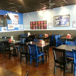 Seating area with flat screen.