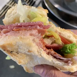 Italian sub, really good sub!!